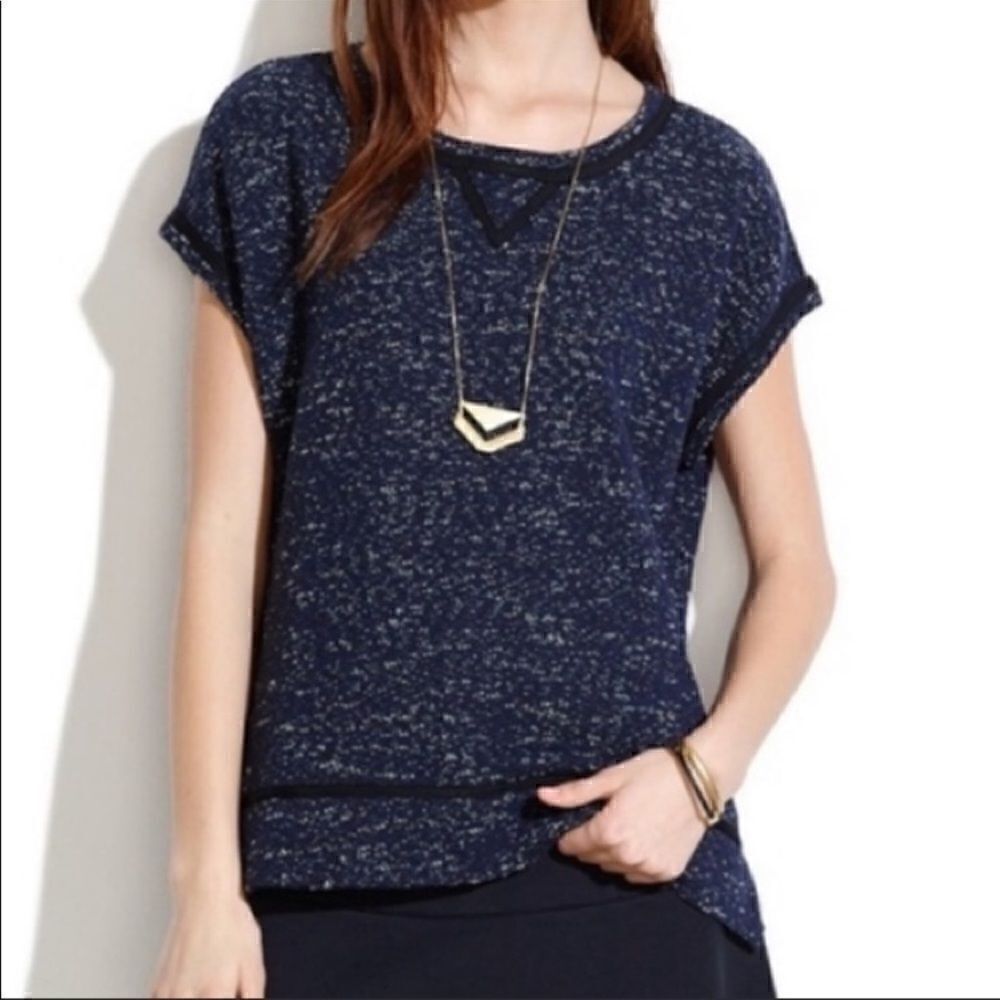𝅺MADEWELL Nightsky Short Sleeve Textured Sweatshirt M
